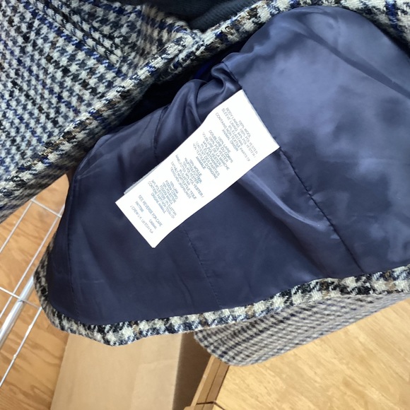 J. Crew Wool Houndstooth Blazer with Elbow Pads NWT - Picture 6 of 9